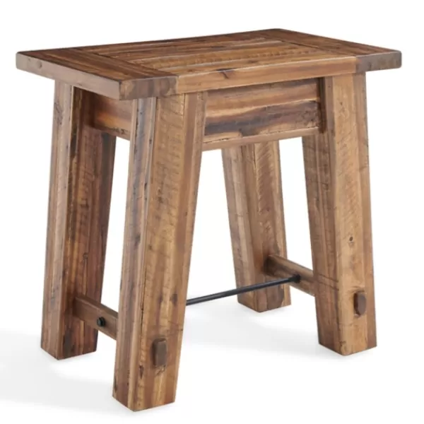 Accent & End Tables-Kirkland's Home Honey Acacia Rustic Accent Table Tan