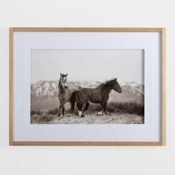 Framed Art-Kirkland's Home Horse Friends Framed Art Print Black/White