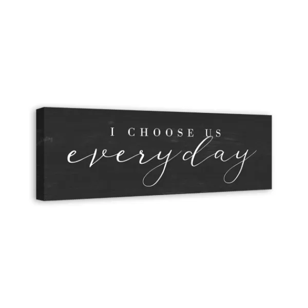 Wall Quotes & Signs-Kirkland's Home I Choose Us Every Day Canvas Wall Plaque Black/White