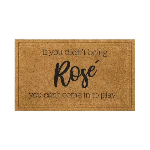 Doormats-Kirkland's Home If You Didn'T Bring Rose Welcome Mat Brown/Black