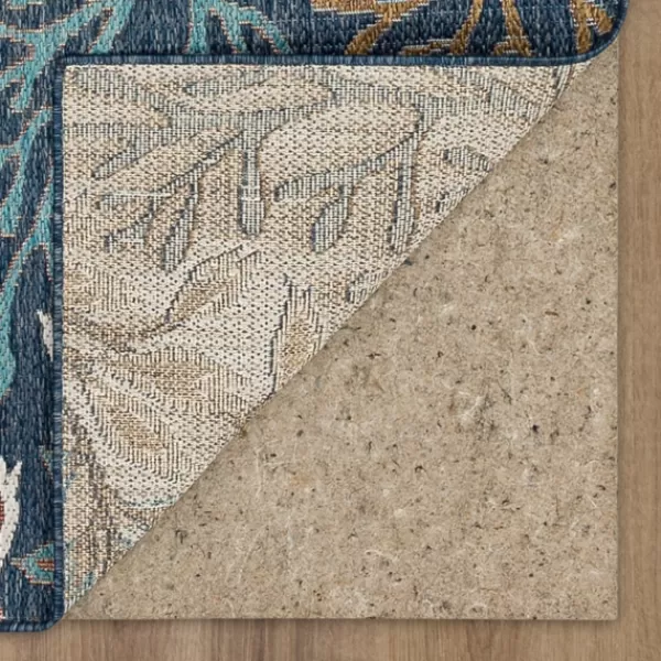 Outdoor Rugs-Kirkland's Home Ikat Coral Sea Blue Outdoor Area Rug, 5X7 White/Yellow/Blue