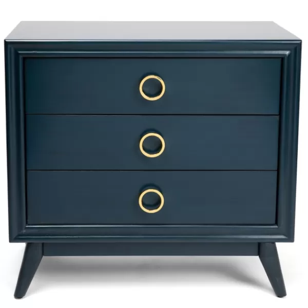 Dressers & Chests-Kirkland's Home Indigo 3-Drawer Wood Chest Blue