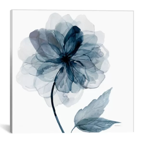 Canvas Art-Kirkland's Home Indigo Bloom I Canvas Art Print Blue/Black/Gray/White