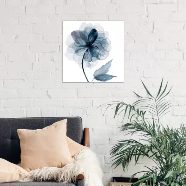 Canvas Art-Kirkland's Home Indigo Bloom I Canvas Art Print Blue/Black/Gray/White