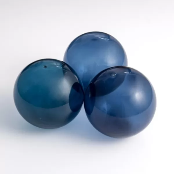 Bowl Filler-Kirkland's Home Indigo Glass Orbs, Set Of 3 Blue