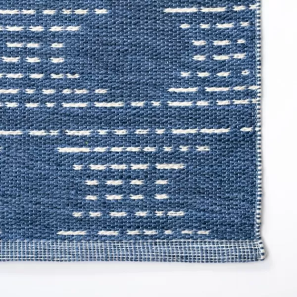 Outdoor Rugs-Kirkland's Home Indigo Shibori Outdoor Area Rug, 5X7 Blue