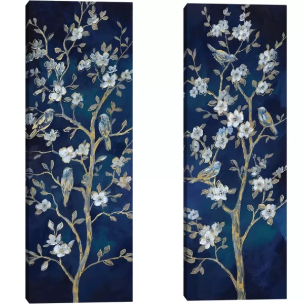 Canvas Art-Kirkland's Home Indigo Spring I & Ii Canvas Art Prints, Set Of 2 Blue
