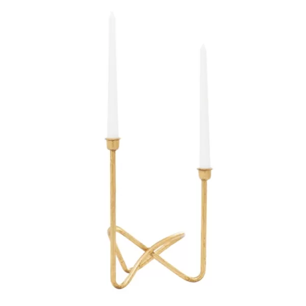 Candle Holders-Kirkland's Home Iron Taper Candle Holder Gold