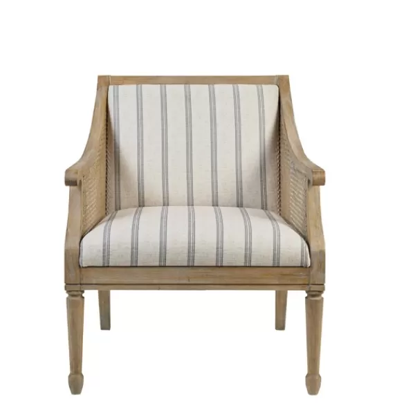 Accent Chairs-Kirkland's Home Isla Martha Stewart Accent Chair Ivory/Blue