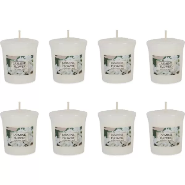 Candles-Kirkland's Home Jasmine Flower Votive Candles, Set Of 8 White