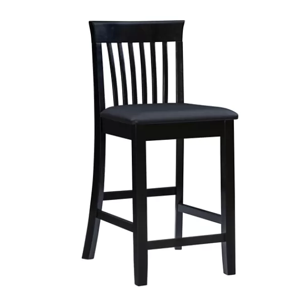 Bar Stools & Counter Height Stools-Kirkland's Home Jayden Craftsman Counter Stool Black