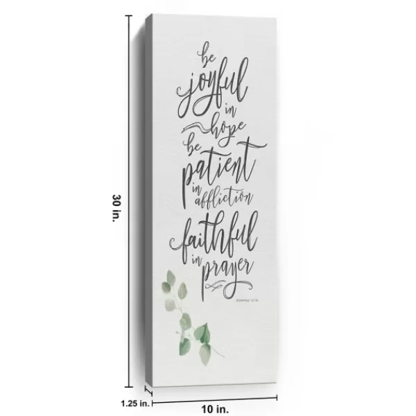 Wall Quotes & Signs-Kirkland's Home Joyful In Hope Canvas Art Print White