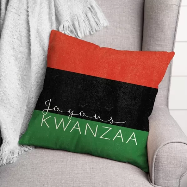 Wall Plaques-Kirkland's Home Joyous Kwanzaa Decorative Throw Pillow