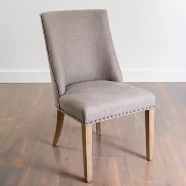 Dining Chairs-Kirkland's Home Julia Upholstered Dining Chair Gray