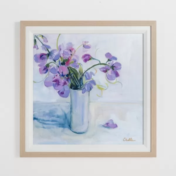 Framed Art-Kirkland's Home July Larkspur Framed Art Print Purple/Blue/Gray