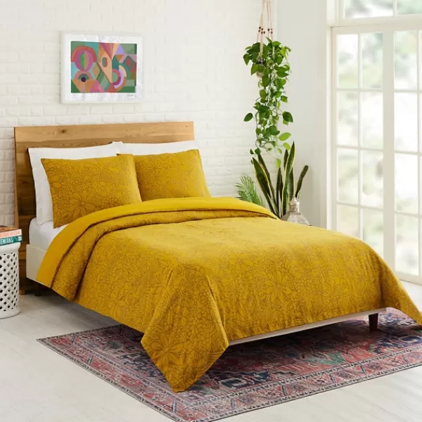 Duvets-Kirkland's Home Justina Blakeney Nature King Duvet Set Yellow