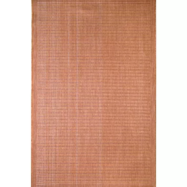 Outdoor Rugs-Kirkland's Home Kaya Rust Gradient Indoor/Outdoor Area Rug, 4X7 Orange