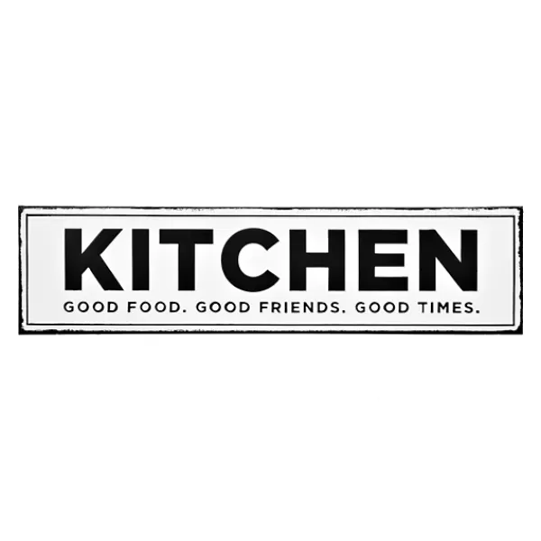 Wall Quotes & Signs-Kirkland's Home Kitchen Good Food Good Friends Good Times Plaque White