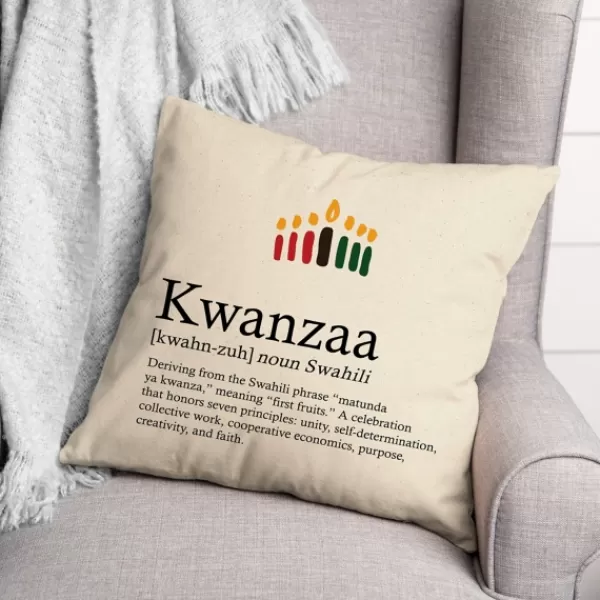 Wall Plaques-Kirkland's Home Kwanzaa Definition Decorative Throw Pillow