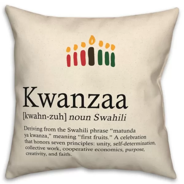 Wall Plaques-Kirkland's Home Kwanzaa Definition Decorative Throw Pillow