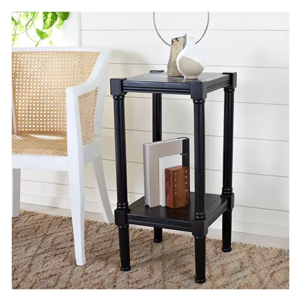 Accent & End Tables-Kirkland's Home Landry Carved Legs Accent Table Black