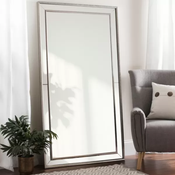 Decorative Mirrors-Kirkland's Home Large Silver Luxe Mirror, 37.2X67.2 In.