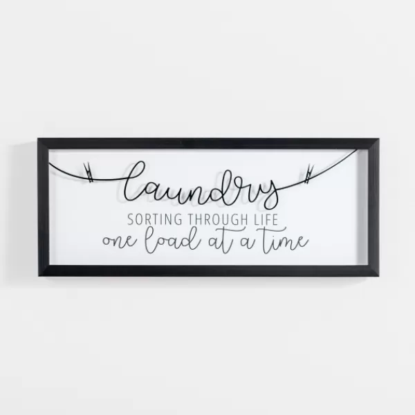 Wall Quotes & Signs-Kirkland's Home Laundry Sorting Through Life Wall Plaque White/Black