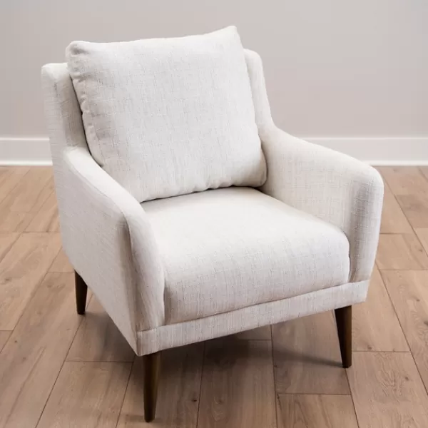 Accent Chairs-Kirkland's Home Layla Vanilla Speckle Armchair Ivory