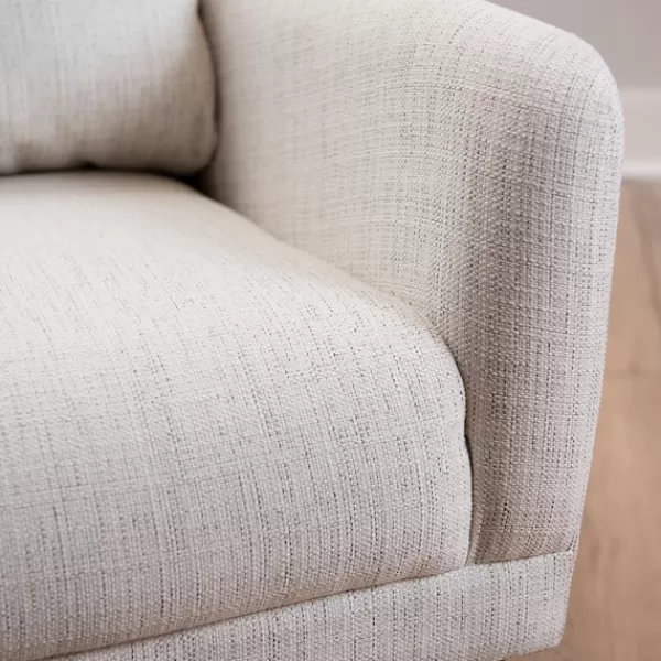 Accent Chairs-Kirkland's Home Layla Vanilla Speckle Armchair Ivory