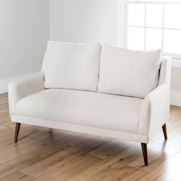 Sofas & Loveseats-Kirkland's Home Layla Vanilla Speckle Loveseat Ivory