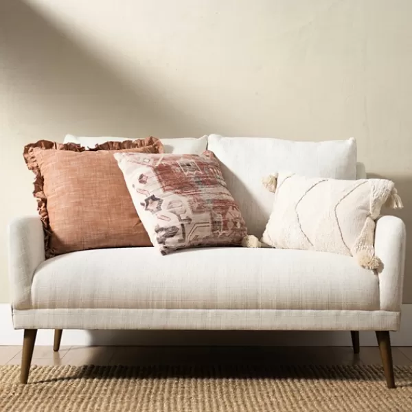 Sofas & Loveseats-Kirkland's Home Layla Vanilla Speckle Loveseat Ivory