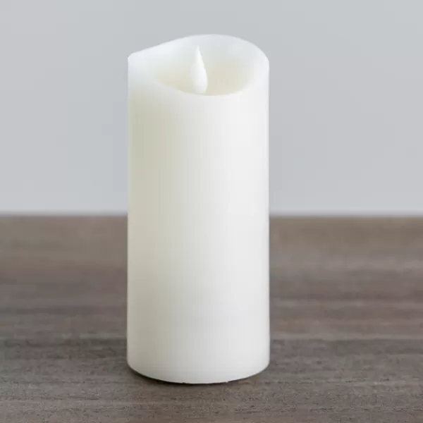 Flameless Candles-Kirkland's Home Led Soft Flame Pillar Candle, 3X7 In. Ivory