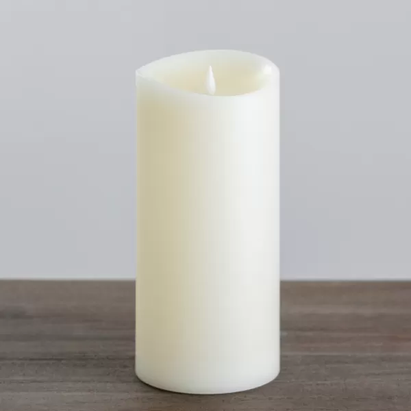 Flameless Candles-Kirkland's Home Led Soft Flame Pillar Candle, 5X11 In. Ivory