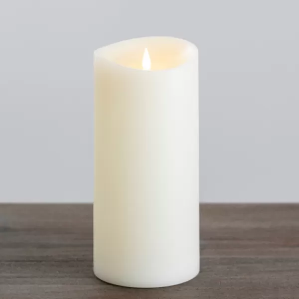 Flameless Candles-Kirkland's Home Led Soft Flame Pillar Candle, 5X11 In. Ivory