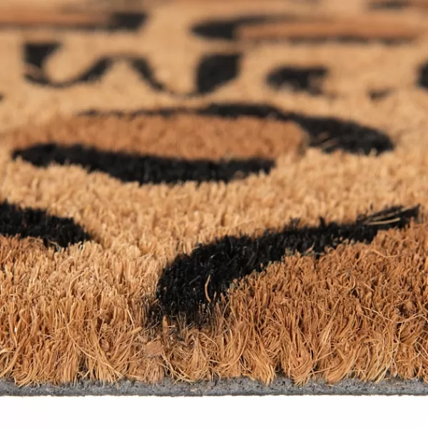 Doormats-Kirkland's Home Leopard Welcome Doormat Black/Brown