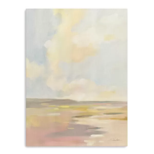 Canvas Art-Kirkland's Home Light Cloud Canvas Art Print, 18X24 In. Blue/Pink/Ivory