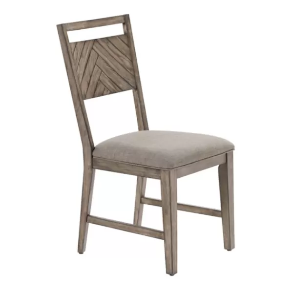 Dining Chairs-Kirkland's Home Light Slat Back Wood Dining Chairs, Set Of 2 Gray