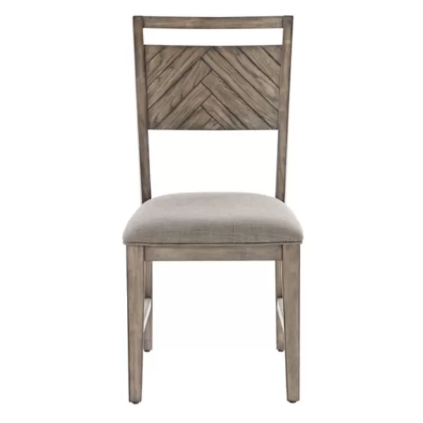 Dining Chairs-Kirkland's Home Light Slat Back Wood Dining Chairs, Set Of 2 Gray