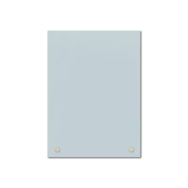 Memo & Chalkboards-Kirkland's Home Light Square Magnetic Glass Dry Erase Board Blue