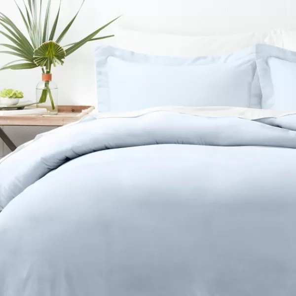 Duvets-Kirkland's Home Light Ultra Soft 3-Pc. Queen Duvet Cover Set Blue