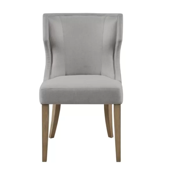 Dining Chairs-Kirkland's Home Light Wingback Dining Chair Gray