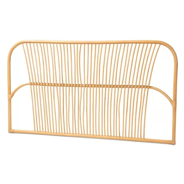 Beds & Headboards-Kirkland's Home Linear Weave Rat Queen Headboard Tan