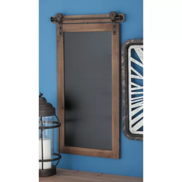 Wall Storage-Kirkland's Home Long Wood And Metal Frame Chalkboard