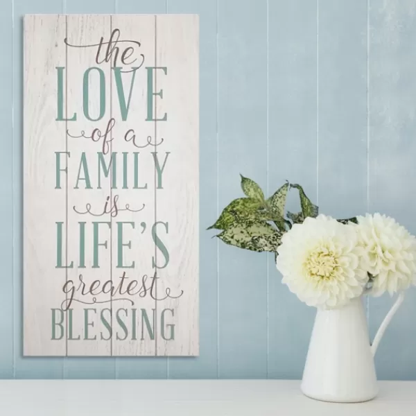 Wall Quotes & Signs-Kirkland's Home Love Of A Family Wall Plaque White/Blue/Brown