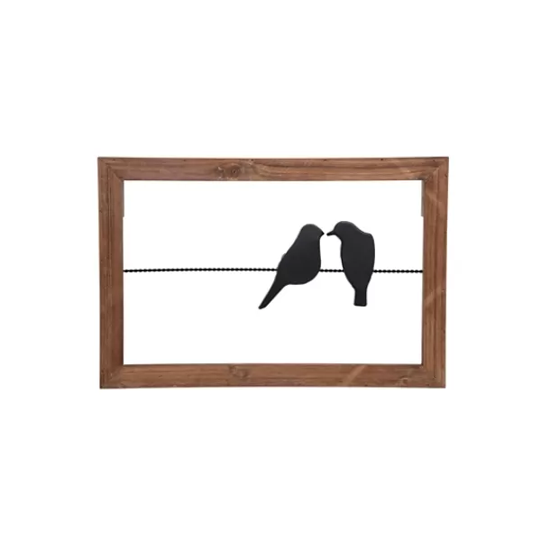 Wall Plaques-Kirkland's Home Lovebirds On A Wire Wall Plaque Brown