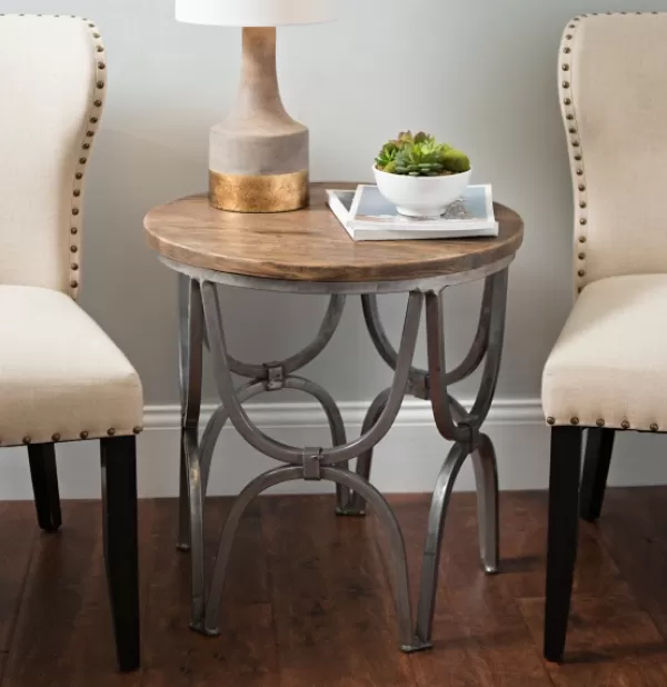 Accent & End Tables-Kirkland's Home Mango Wood Accent Table Brown