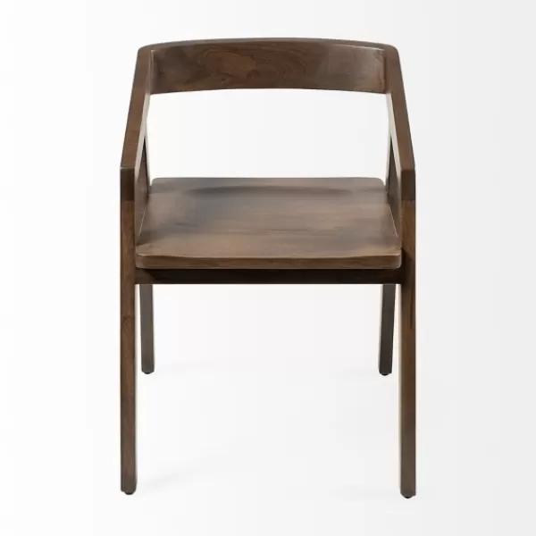 Dining Chairs-Kirkland's Home Mango Wood Dining Chair Brown