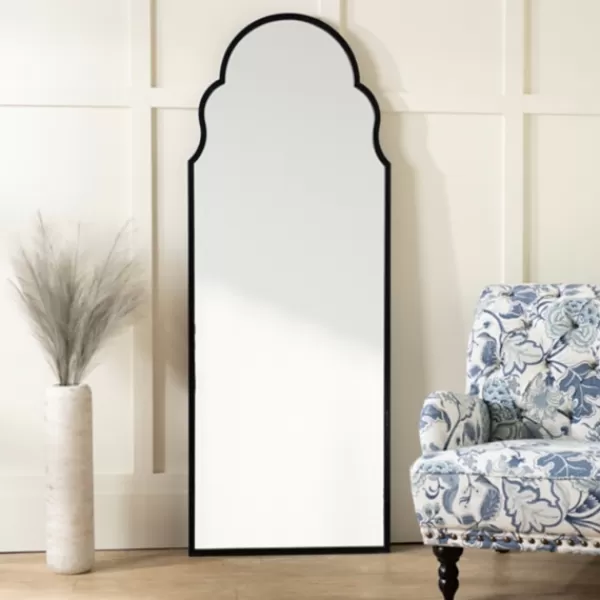 Full Length & Floor Mirrors-Kirkland's Home Maria Metal Arch Full Length Mirror Black