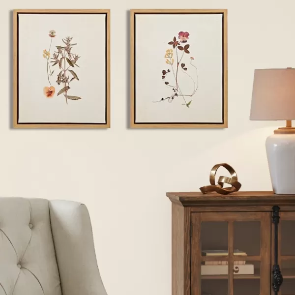 Framed Art-Kirkland's Home Martha Stewart French Herbarium Framed Art Set Ivory