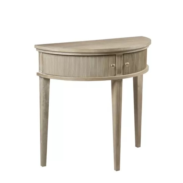 Console Tables-Kirkland's Home Martha Stewart Half Moon Console Table Tan